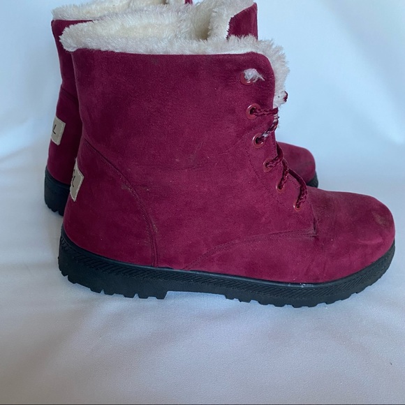 SQL maroon winter boots - Picture 2 of 9